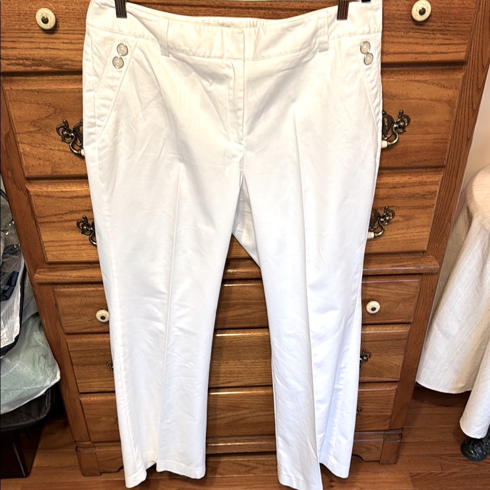 RAFAELLA WHITE TWILL PANTS 16W. Get Ready For Summer Whites!